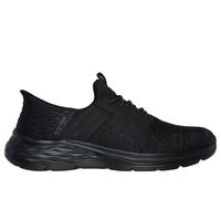 Skechers Men's Slip-In Moccasin Garner-Newick - Hands-Free, Textile/Synthetic Vegan, Black 10.5 UK