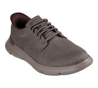 Skechers Garza Clive Cotton Men's Dark Taupe Lace-Up Shoes New