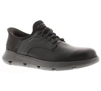 Skechers Men's Garza Carlyn Slip-On Sneakers, Black Leather, 8 UK