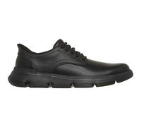 Skechers Men's Slip-On Sneakers Garza Duran - Hands-Free - Black Leather/Synthetic