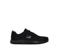 Skechers Ghenter Bronaugh Slip Resitant Workwear Trainer - Black Mesh, Black, Size 6, Women Black
