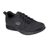 Skechers Ghenter Srelt Ladies Work Shoes Slip Resistant Memory Foam Black UK 3-8