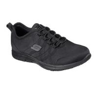 Skechers Women's Ghenter Srelt Sneaker, Black, 8 UK