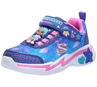 Skechers Girl Twinkle Sparks Shadow Flutter Sneakers, Navy Blue Multi-Coloured, 3 Little Kid