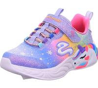 Skechers Girl's 302311l Blmt Sneaker, Blue Textile Multi Trim, 1.5 UK