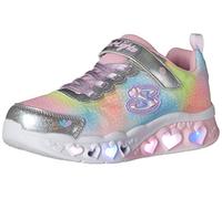 Skechers Kids Girls Flutter Heart Child Girl Trainers Light Up Lace Lightweight