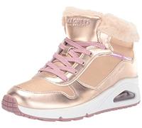 Skechers Girls 310518l Rsgd Sneaker, Rose Gold Pu Lt Pink Trim, 4 UK