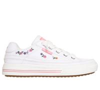 Skechers Girls Arcade - Subtle Bouquet Sneaker in White, Size 12.5 | Textile