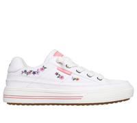 Skechers Girls Arcade - Subtle Bouquet Sneaker in White, Size 12 | Textile, Machine Washable