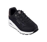 Skechers Girls Black Uno Gen1 Shimmer Away Trainers Metallic