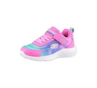 Skechers Girl's Bounder Hydra Cool Sneaker, Hot Pink Synthetic/Multi Trim, 10 UK