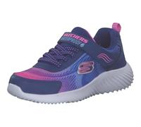 Skechers Girls Waterproof: Bounder - Hydra Cool Sneaker in Navy Blue, Size 3 | Synthetic/Textile