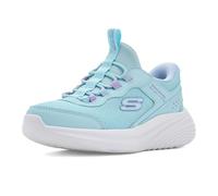 Skechers Girl's Bounder PRO Step ONE Trainers, Mint Synthetic/Textile Trim, 13.5 UK Child