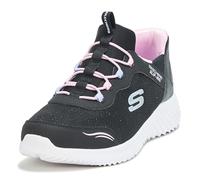 Skechers Girl's Bounder Simple Cute Sneakers, Black Synthetic/Trim, 9.5 UK Child