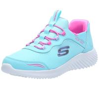 Skechers Girls Bounder Simple Cute Sneaker, Turqoise, 13 UK Child