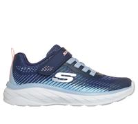 Skechers Girls Boundless - Colour Blitz Sneaker in Navy Blue, Size 11.5 | Textile/Synthetic, Machine Washable