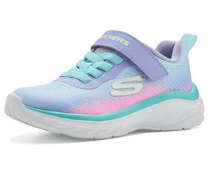 Skechers Girls' Boundless Colour Flash Trainers, Lavender Textile W Multi Trim, 2.5 UK