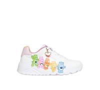 Skechers Girls' Care Bears Character Trainers with Charm Detail, White, Size 4 Older White