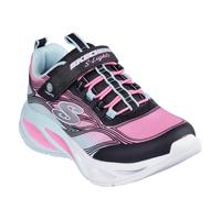 Skechers COSMIC GLOW Girls Trainers Black Multi - UK 1 (Older Kids)