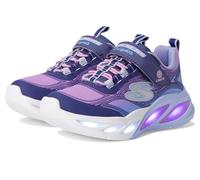 Skechers COSMIC GLOW Girls Trainers Navy Multi - UK 13.5 (Small Kids)