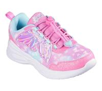 Skechers Kids' Dream Racer Wing Brites Trainers, Pink/Turquoise