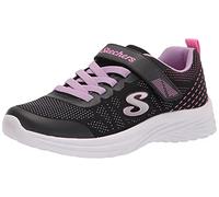 Skechers Girls Dreamy Dancer Radiant Rogue Sneaker, Black Lavender Mesh Multi Trim, 12 UK Child