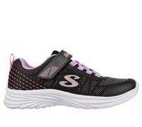 Skechers Girls Dreamy Dancer Radiant Rogue Sneaker, Black Lavender Mesh Multi Trim, 4 UK