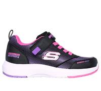 Skechers Dynamic Tex BKHP Black hot pink Kids girls trainers 303387L in a Plain Man-made in Size 36