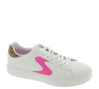 Skechers Girls' Eden Lx Trainers, Leopard-white, 11 UK Child