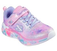 Skechers Girl's Eternal Heart Lights Sneakers, Light Pink Sparkle Mesh/Multi Trim, 9.5 UK Child