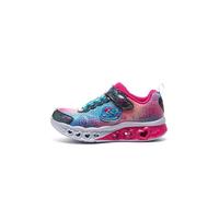 SKECHERS Multi Flutter Heart Lights Girls Junior Trainers UK 2