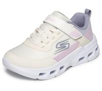 Skechers Girl's Glide-Step Drift Sneakers, Natural Textile/Multi Trim, 3 UK Child