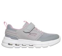 Skechers Girls Glide-Step Flow Sneaker in Light Gray, Size 10 | Textile/Synthetic, Machine Washable