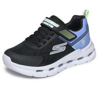 Skechers Girls' Glide-Step Lights Trainer, Black/White, 12 UK Child