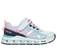 Skechers Girls Glide-Step Plus - Sprint Lines Sneaker in Mint, Size 3 | Synthetic/Textile, Machine Washable