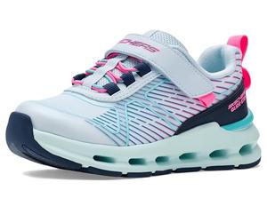 Skechers Girl's Glide-Step + Sprint Lines Trainers, Mint Synthetic Multi Trim, 1 UK Child