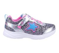 Skechers Girls Glimmer Kicks Starlet Shine Light Up Trainers - Silver