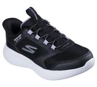 Skechers Girl's Go Run 400 V2 Tetra Speed Sneakers, Black Synthetic/Textile, 13 UK Child