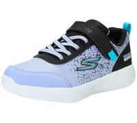Skechers Girls Go Run 400 V28 Sneaker, Black Lavender, 2.5 UK Child