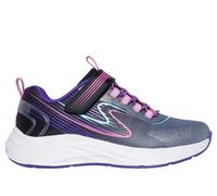 Skechers Girls GO RUN Accelerate Sneaker in Black, Size 3 | Textile/Synthetic, Machine Washable