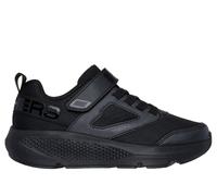 Skechers Girls GO RUN Elevate - Sporty Spectacular Sneaker in Black, Size 12.5 | Textile/Synthetic, Machine Washable