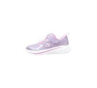 Skechers Girls Gore and Strap Sparkle Mesh Sneakers Low Top Lavender Sparkle 2