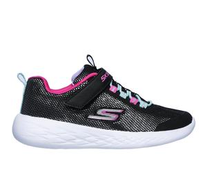 Skechers Girls GOrun 600 - Sparkle Runner Sneaker in Black, Size 13 | Textile/Synthetic, Vegan