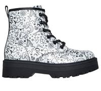 Skechers Girls Gravlen Hi - Doodle Down Boots in Silver/Black, Size 12.5 | Synthetic/Metal