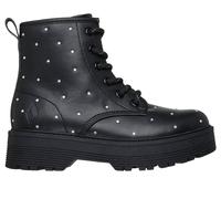 Skechers Girls Gravlen HI - Jewels Strut Boots in Black, Size 1 | Synthetic/Metal