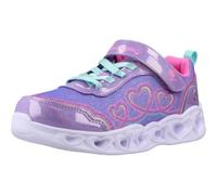 Skechers Girl's Heart Lights Trainers, Lavender Textile/Synthetic/Multi Trim, 10.5 UK Child