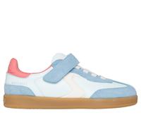 Skechers Girls Hotshot - Kickoff Squad Sneaker in Light Blue, Size 3.5 | Synthetic, Machine Washable