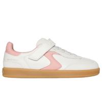Skechers Girls Hotshot - Kickoff Squad Sneaker in Natural/Pink, Size 13 | Synthetic