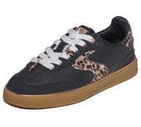 Skechers Girls' Hotshot Leopard Fame Trainer, Black, 12.5 UK Child