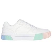 Skechers Girls Jade Sneaker in White, Size 10 | Synthetic, Machine Washable